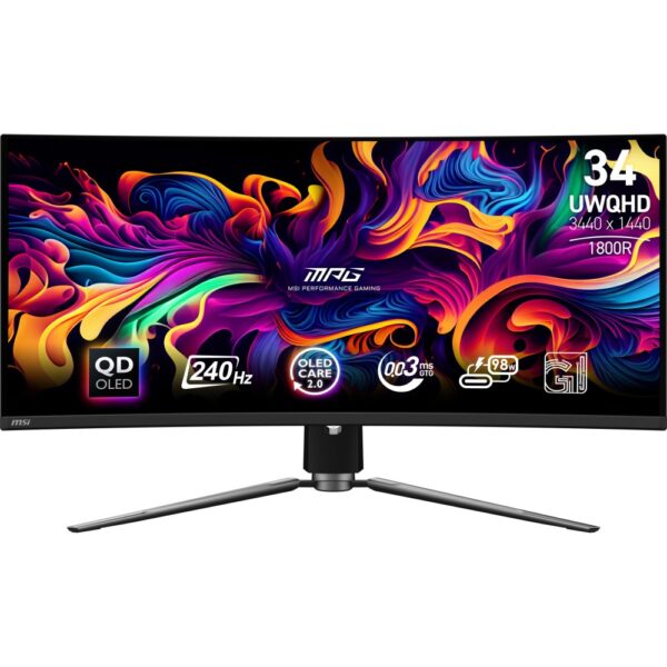 MSI MPG 341CQPX 34" QD-OLED 3440x1440 UltraWide Monitor