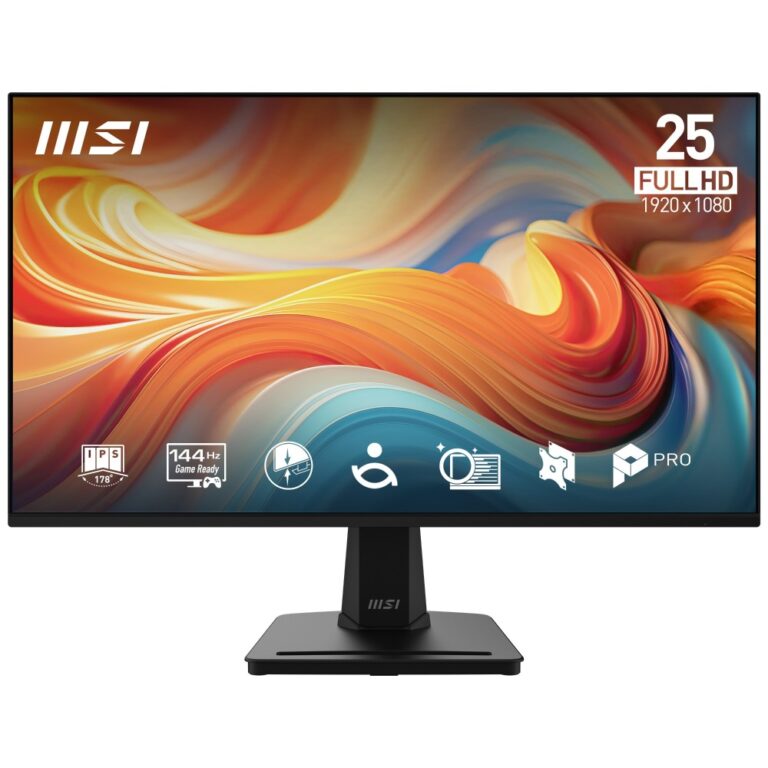 MSI Pro MP251 E14L 24.5" Full HD Monitor Black