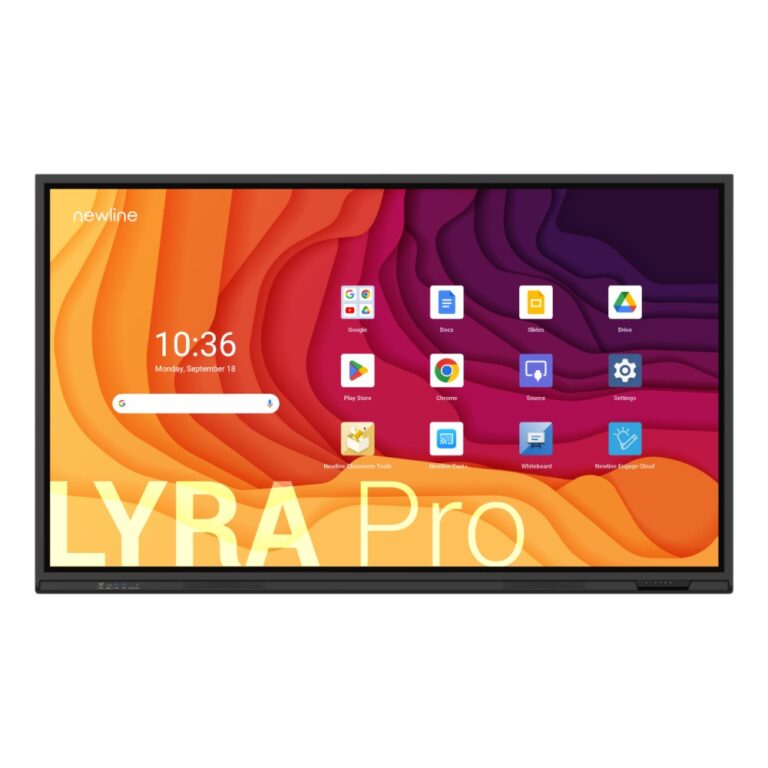 Newline TT-9823QA 98" 4K Interactive Touchscreen Whiteboard Black