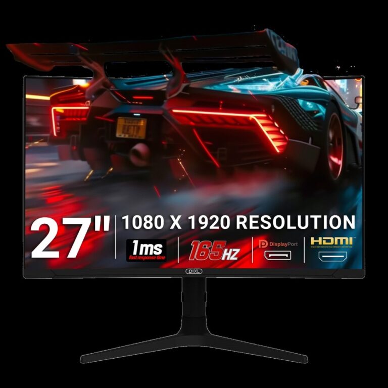 piXL CM27C7 27" 165Hz Full HD Curved HDR Gaming Monitor (FreeSync/G-Sync)
