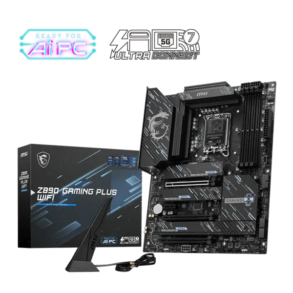MSI Z890 GAMING PLUS Motherboard, Wi-Fi 6E