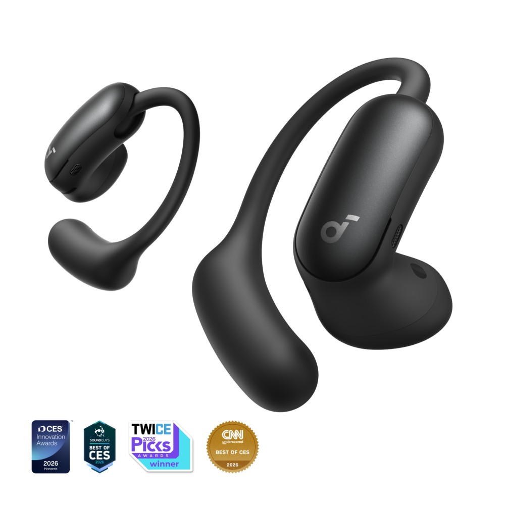 Soundcore AeroFit 2 Pro 2-in-1 Hybrid Earbuds, Black Soundcore AeroFit 2 Pro 2-in-1 Hybrid Earbuds, Black