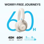 Soundcore Space One Pro Wireless Headband Bluetooth Headset White