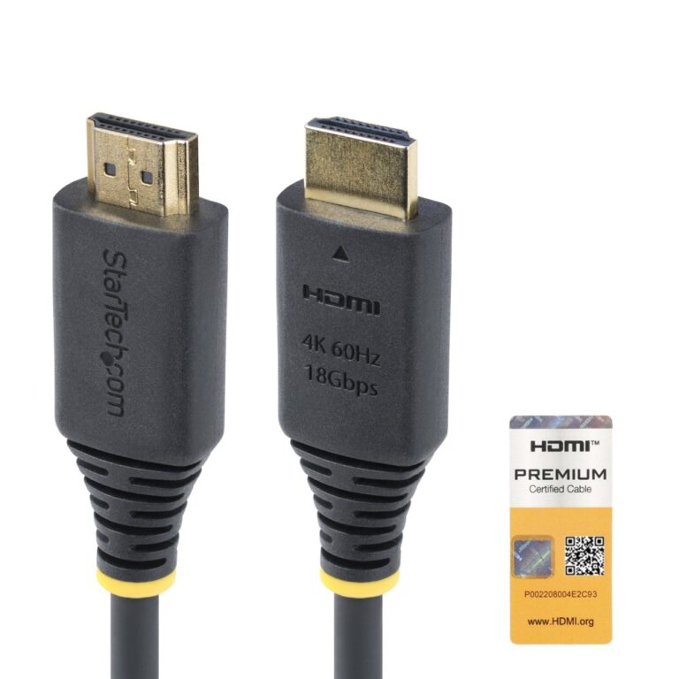 StarTech.com 2m Premium Certified High Speed HDMI 2.0 Cable 4K 60Hz