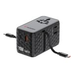 Verbatim Charge 'n' Travel 70W 2C Black Universal Travel Adapter