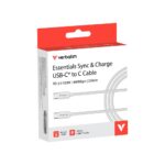 Verbatim Essentials Sync & Charge USB-C to C Cable 3m