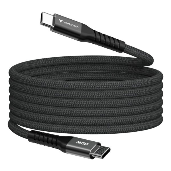 Verbatim Sync & Charge Magnetic Cable 60W USB-C 120cm Black