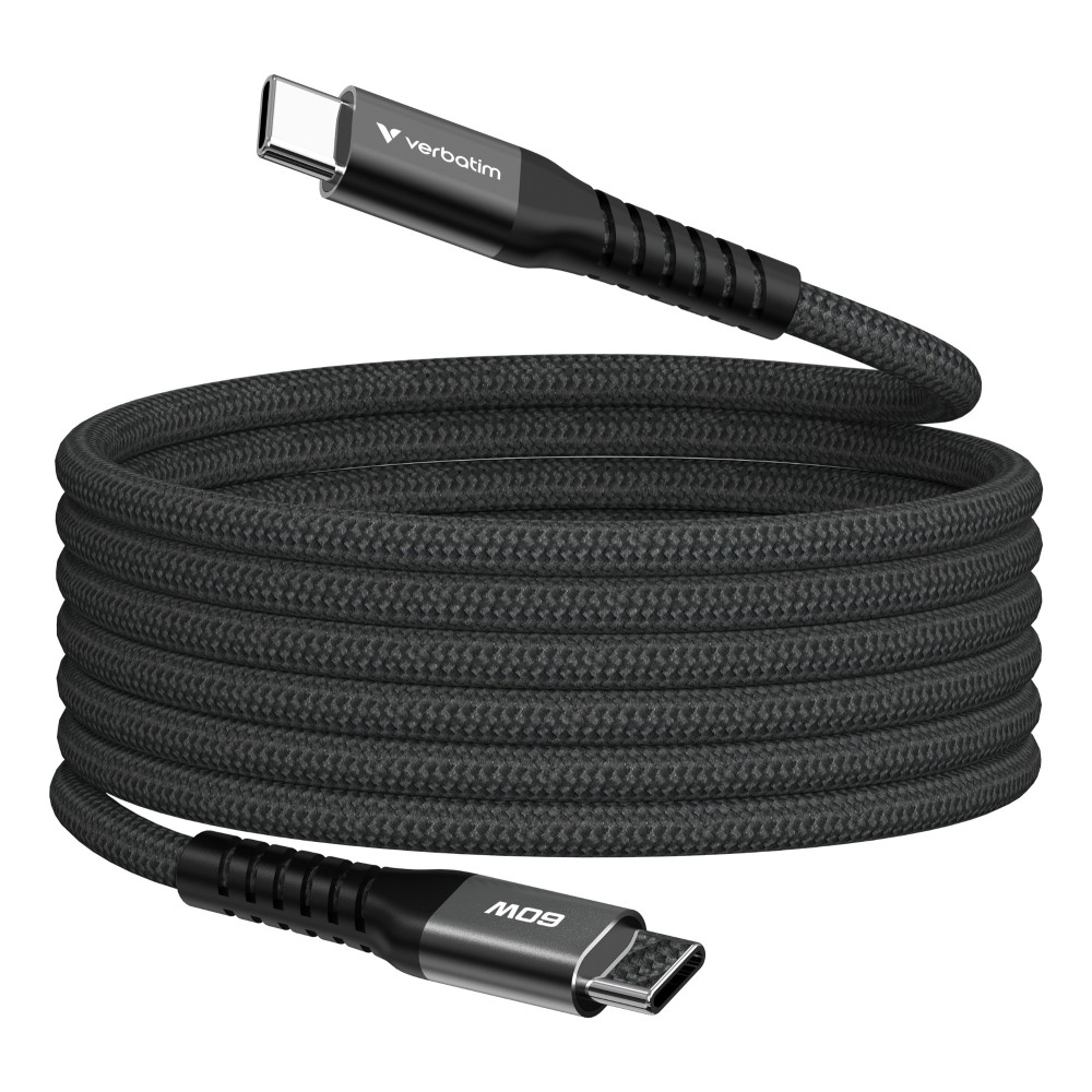 Verbatim Sync & Charge Magnetic Cable 60W USB-C 120cm Black