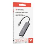 Verbatim USB-C Essentials Multiport Hub - HDMI, USB-C PD, USB-A 3.2