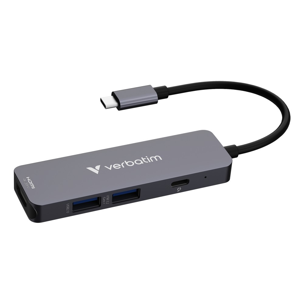 Verbatim USB-C Essentials Multiport Hub - HDMI, USB-C PD, USB-A 3.2