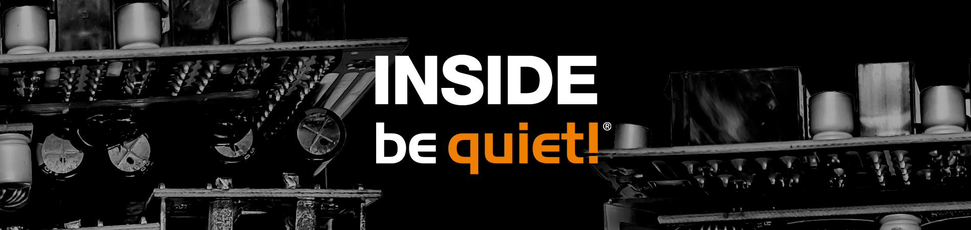 be quiet! brand banner