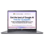 Acer Chromebook Plus 514 14" WUXGA Laptop - AMD Ryzen 5 7520C, 8GB RAM, 256GB NVMe SSD, ChromeOS, Iron