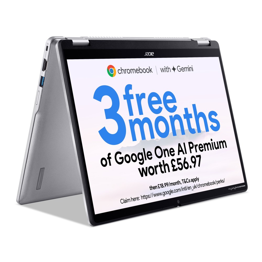 Acer Chromebook Spin 314 14" WUXGA Touchscreen Intel N100 4GB 128GB ChromeOS Silver