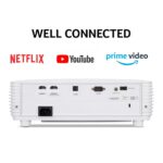 Acer H6830BD Home Cinema Projector, 4K UHD (3840x2160), 4000 Lumens, 10000:1 Contrast, White