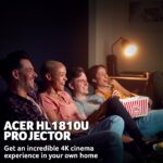 Acer HL1810U Ultra Short Throw DLP Projector 4K Ultra HD 1000 ANSI Lumens