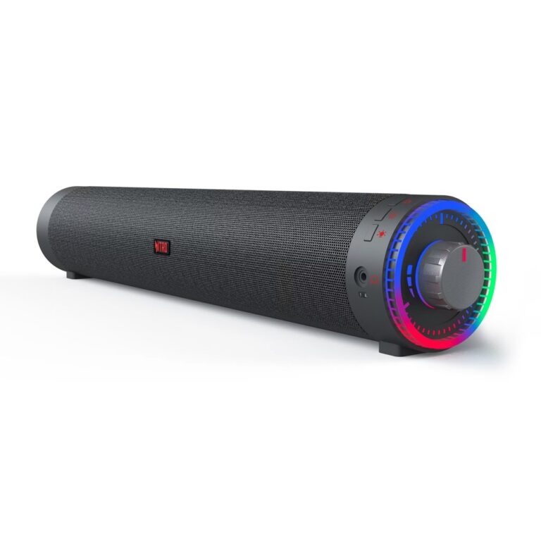 Acer Nitro Gaming Soundbar 2.0 Channels 10W Wired & Wireless Bluetooth 5.0 Black