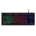 Acer Nitro NKW120 Tenkeyless Wired Gaming Keyboard, Mechanical Key Switch, UK English, 3-Zone RGB LED Backlight, Black