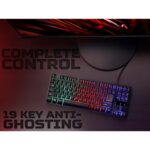 Acer Nitro NKW120 Tenkeyless Wired Gaming Keyboard, Mechanical Key Switch, UK English, 3-Zone RGB LED Backlight, Black