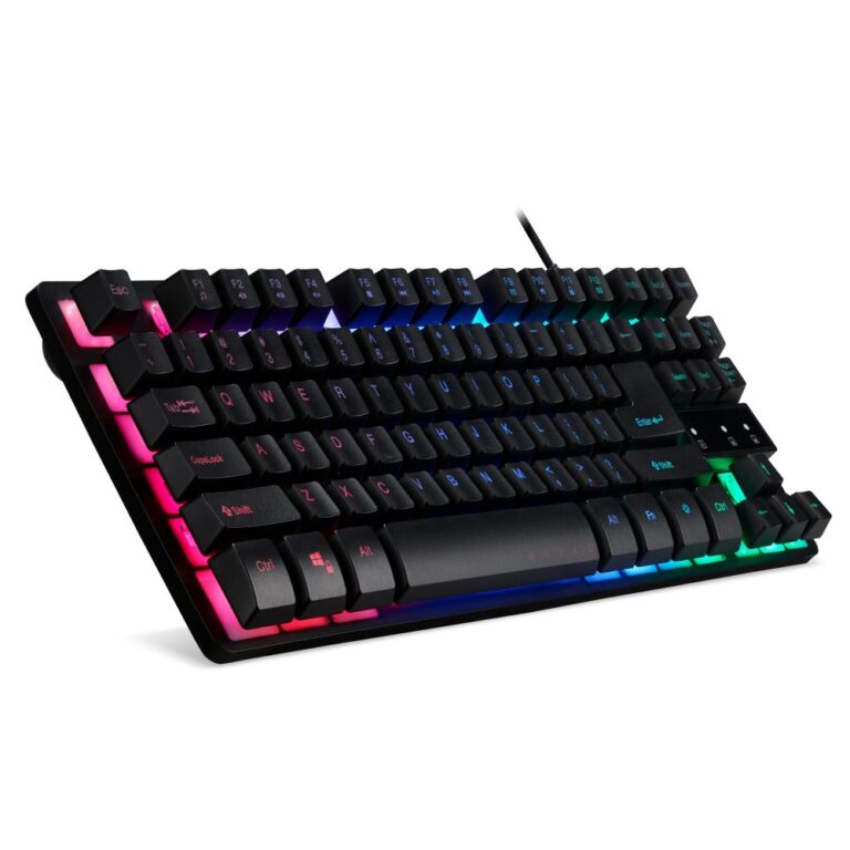 Acer Nitro NKW120 Tenkeyless Wired Gaming Keyboard, Mechanical Key Switch, UK English, 3-Zone RGB LED Backlight, Black