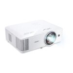 Acer S1286HN XGA DLP Projector, 3500 ANSI Lumens, 20000:1 Contrast, 0.4-3.8m Projection, White