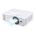 Acer S1286HN XGA DLP Projector, 3500 ANSI Lumens, 20000:1 Contrast, 0.4-3.8m Projection, White