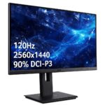 Acer Vero B277UG 27" Quad HD 120Hz IPS Monitor with USB Hub, HDR10, AdaptiveSync, Black