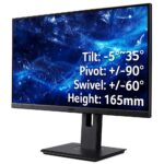 Acer Vero B277UG 27" Quad HD 120Hz IPS Monitor with USB Hub, HDR10, AdaptiveSync, Black
