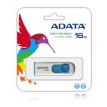 ADATA C008 USB 2.0 Flash Drive 16 GB Slide Blue White