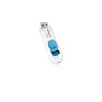 ADATA C008 USB 2.0 Flash Drive 16 GB Slide Blue White