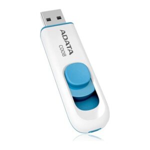 ADATA C008 USB 2.0 Flash Drive 16 GB Slide Blue White