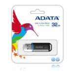 ADATA C906 32GB USB 2.0 Flash Drive USB Type-A Cap Black