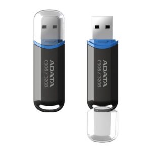ADATA C906 32GB USB 2.0 Flash Drive USB Type-A Cap Black