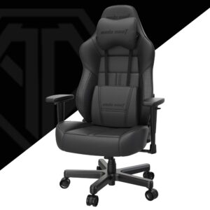 Anda Seat Dark Demon Dragon PC Gaming Chair, Steel Frame, Faux Leather, 170kg Max Load, Black