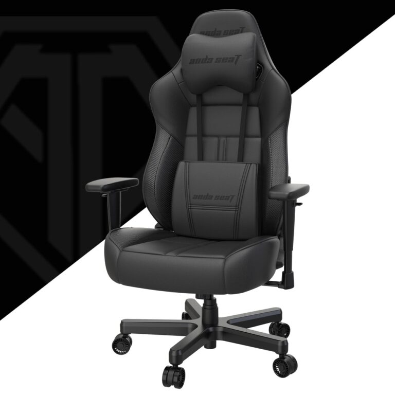 Anda Seat Dark Demon Dragon PC Gaming Chair, Steel Frame, Faux Leather, 170kg Max Load, Black
