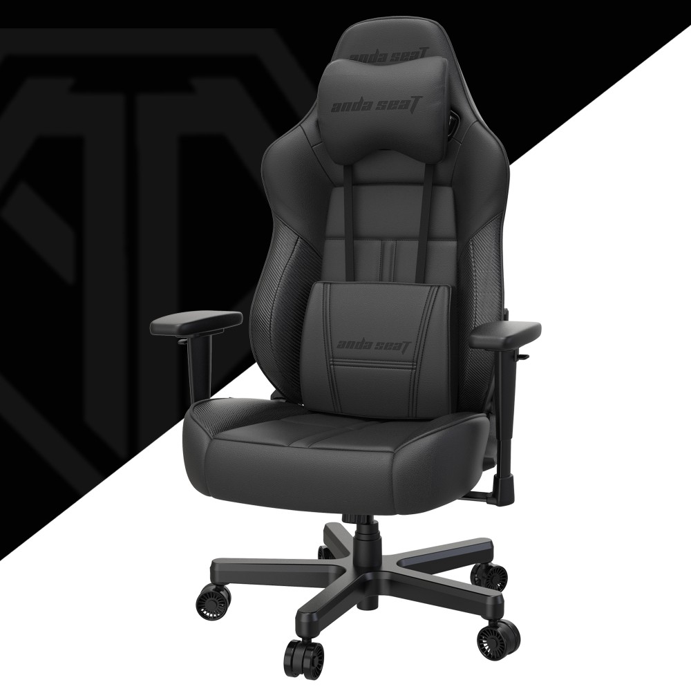 Anda Seat Dark Demon Dragon PC Gaming Chair, Steel Frame, Faux Leather, 170kg Max Load, Black