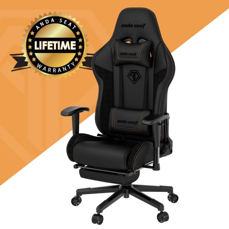 Anda Seat Jungle 2 PC Gaming Chair Faux Leather 150 kg Black and Yellow
