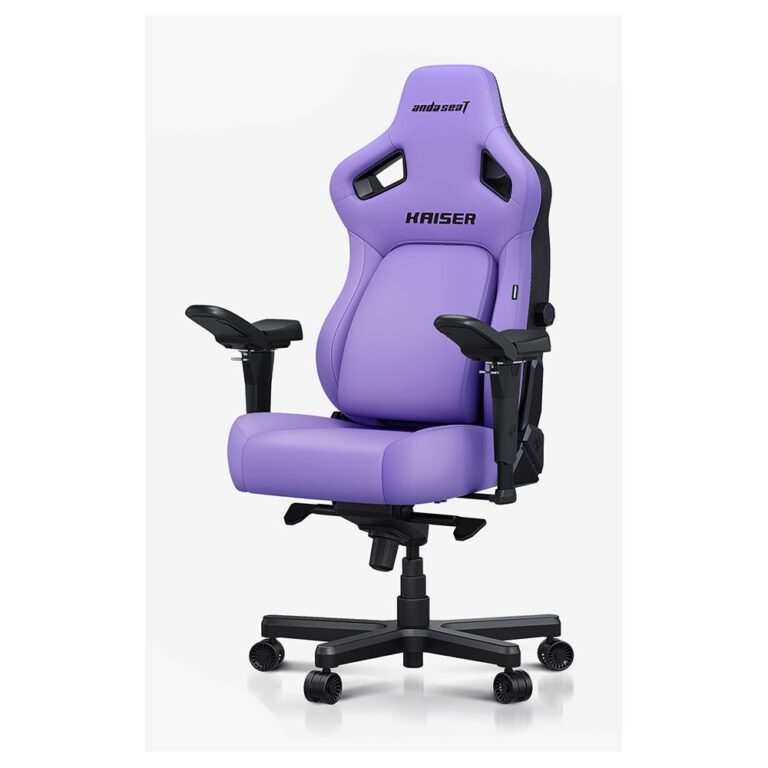 Anda Seat Kaiser 4 Series Gaming Armchair Faux Leather Purple Black 120 kg Max Weight