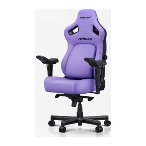 Anda Seat Kaiser 4 Series Gaming Chair Faux Leather Black and Purple 180 kg Max Weight