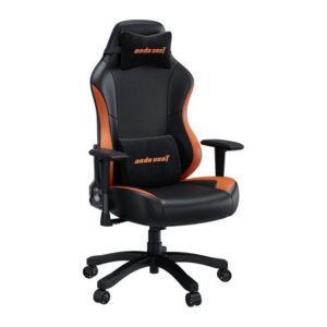 Anda Seat Luna Gaming Armchair Padded Seat 120kg Max Weight Steel Frame Black, Orange