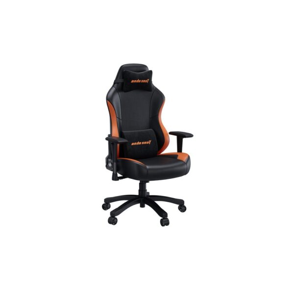 Anda Seat Luna Gaming Armchair Padded Seat 120kg Max Weight Steel Frame Black, Orange