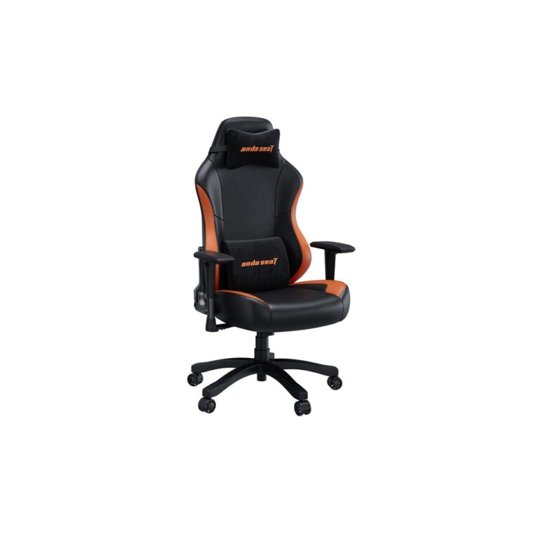 Anda Seat Luna Gaming Armchair Padded Seat 120kg Max Weight Steel Frame Black, Orange