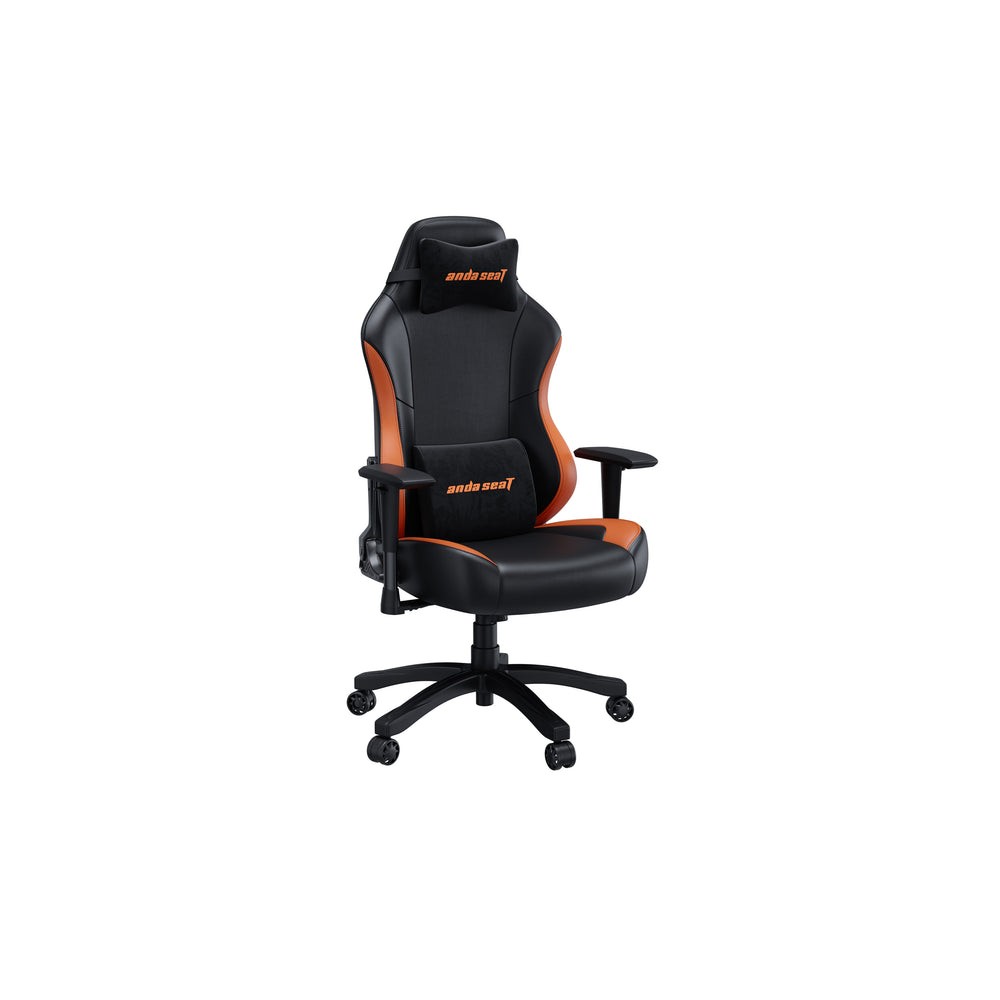 Anda Seat Luna Gaming Armchair Padded Seat 120kg Max Weight Steel Frame Black, Orange
