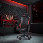 Anda Seat Luna Gaming Armchair Padded Seat, Max Load 120kg, Adjustable 4D Armrest, Black/Red