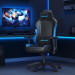 Anda Seat Luna Gaming Chair Padded Seat, Steel Frame, Black/Blue, 120kg Max Weight