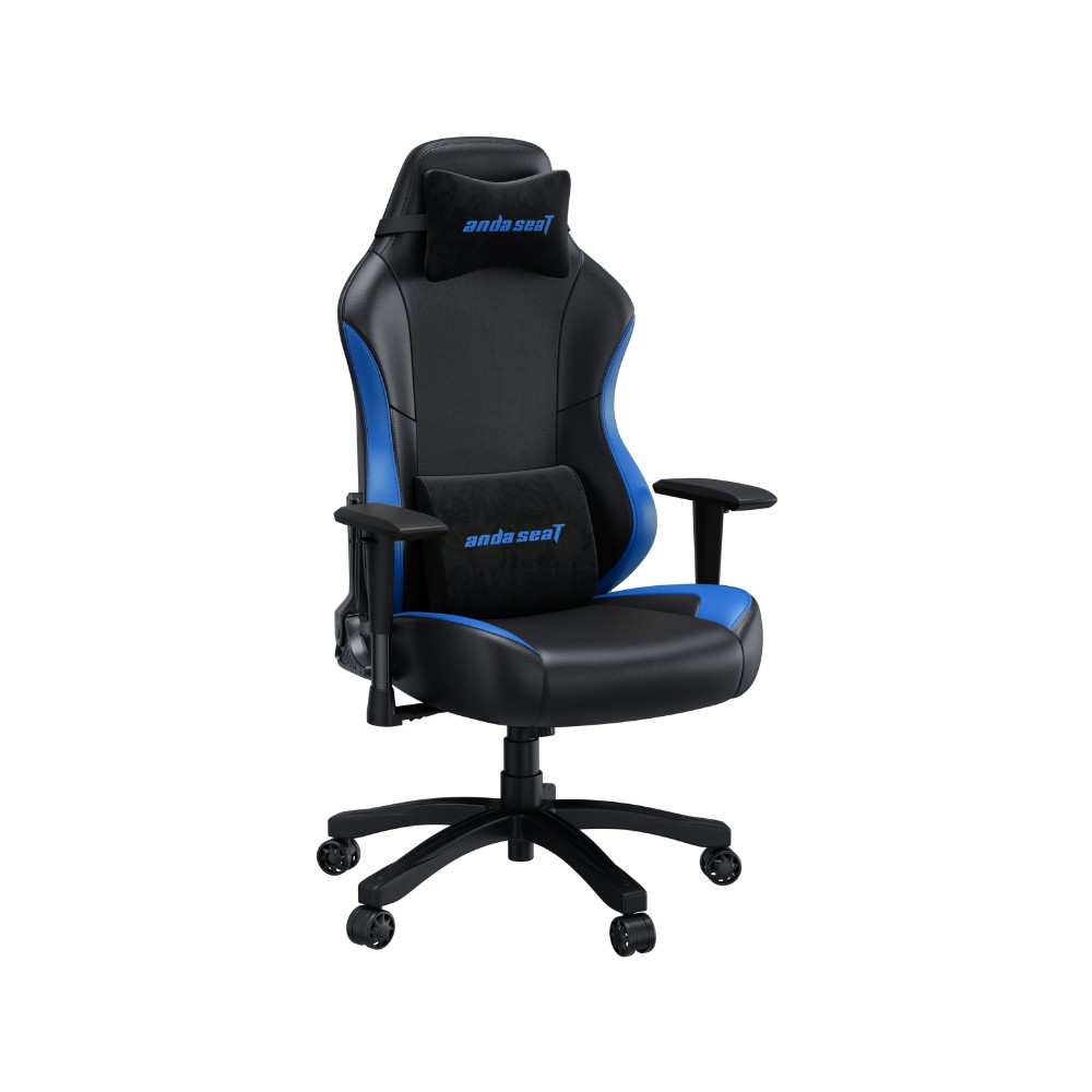 Anda Seat Luna Gaming Chair Padded Seat, Steel Frame, Black/Blue, 120kg Max Weight