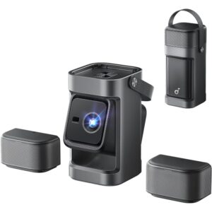 Anker Soundcore Nebula P1 Portable Projector 1080p 650 ANSI Lumens with Detachable 20W Speakers and Google TV