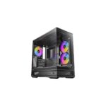 Antec C2M ARGB Midi Tower PC Case, Micro-ATX, Mini-ITX, Tempered Glass, Black