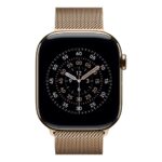 Apple 46mm Gold Milanese Loop S/M