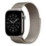 Apple 46mm Natural Milanese Loop S/M