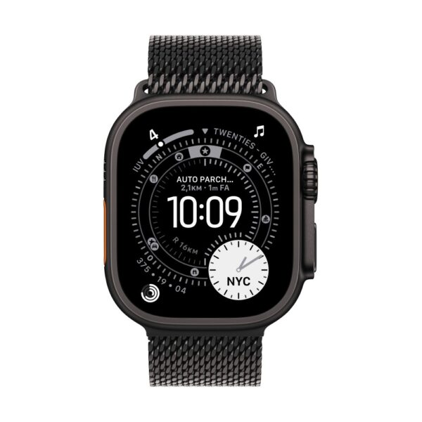 Apple 49mm Black Titanium Milanese Loop - Medium
